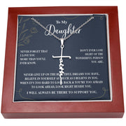 To My Daughter |Faith Cross Necklace