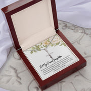 To My Granddaughter| Faith Cross Necklace