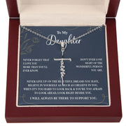 To My Daughter |Faith Cross Necklace