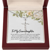 To My Granddaughter| Faith Cross Necklace