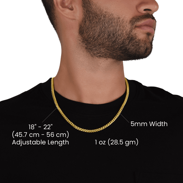 To My Soulmate Cuban Link Chain