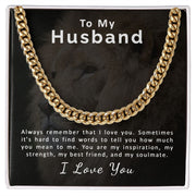To My Husband | Cuban Link Chain