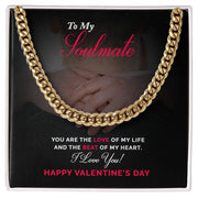 To My Soulmate | Cuban Link Chain