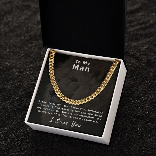 To My Man | Cuban Link Chain