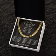To My Husband To Be | Cuban Link Chain