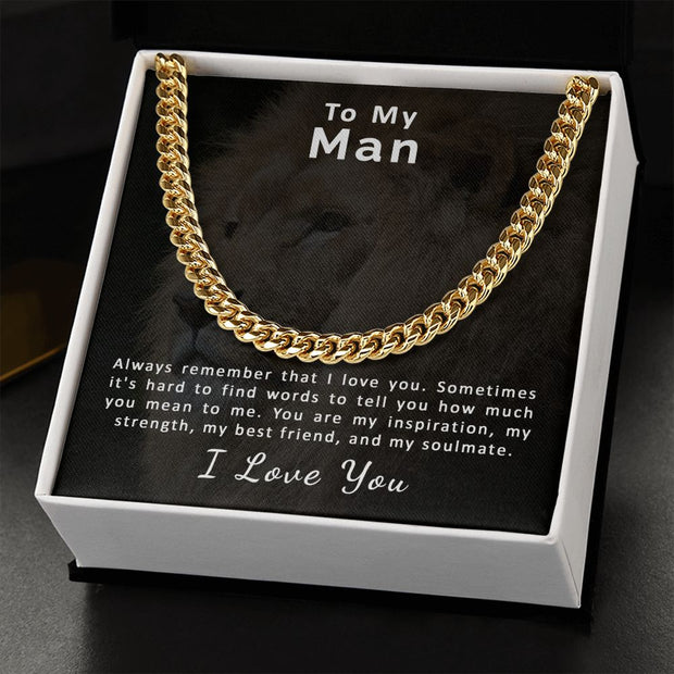 To My Man | Cuban Link Chain