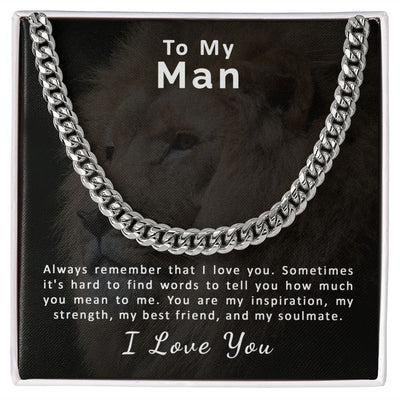 To My Man | Cuban Link Chain