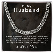 To My Husband | Cuban Link Chain