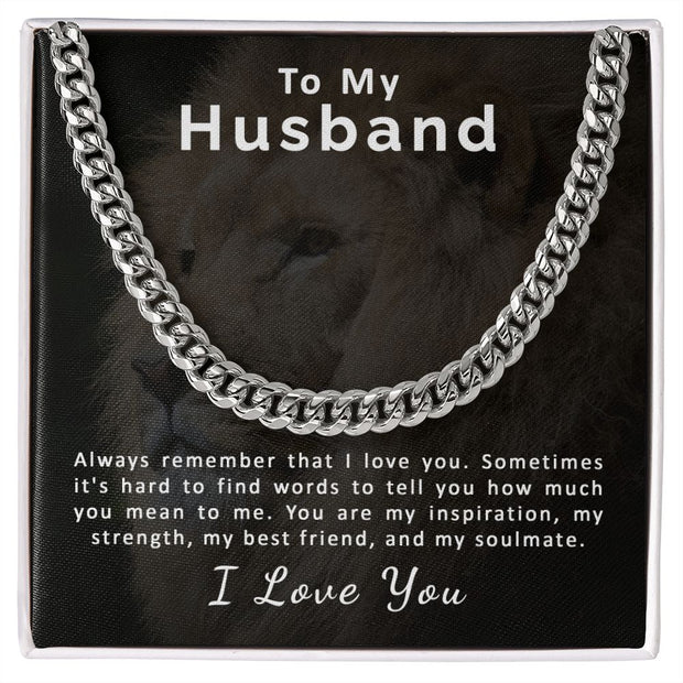 To My Husband | Cuban Link Chain