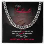 To My Soulmate | Cuban Link Chain