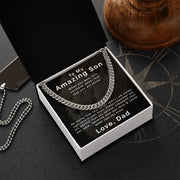 To My Amazing Son | From Dad | Cuban Link Chain