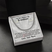 To My Amazing Grandson, From Nana | Cuban Link Chain