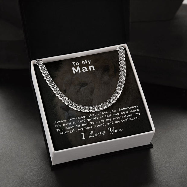 To My Man | Cuban Link Chain