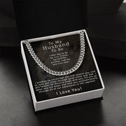 To My Husband To Be | Cuban Link Chain