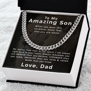 To My Amazing Son | From Dad | Cuban Link Chain
