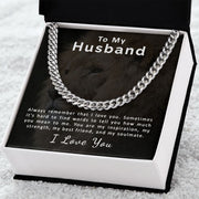 To My Husband | Cuban Link Chain