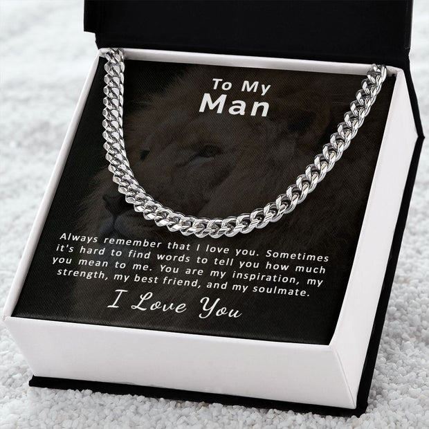 To My Man | Cuban Link Chain