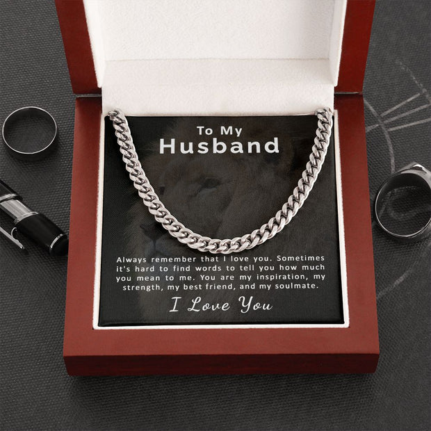 To My Husband | Cuban Link Chain