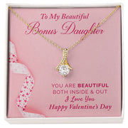 To My Bonus Daughter | Alluring Beauty Necklace |