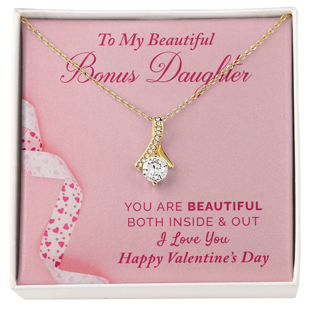 To My Bonus Daughter | Alluring Beauty Necklace |