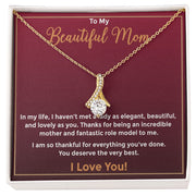 To My Beautiful Mom Alluring Necklace