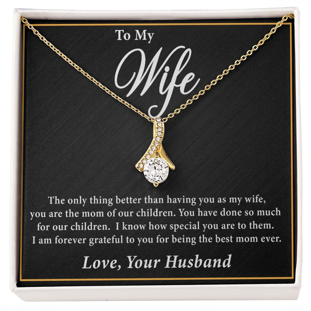 To My Wife | Alluring Beauty Necklace Mother's Day | Birthday