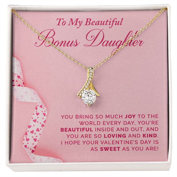 To My Bonus Daughter | Alluring Beauty Necklace |