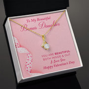 To My Bonus Daughter | Alluring Beauty Necklace |