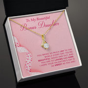 To My Bonus Daughter | Alluring Beauty Necklace |