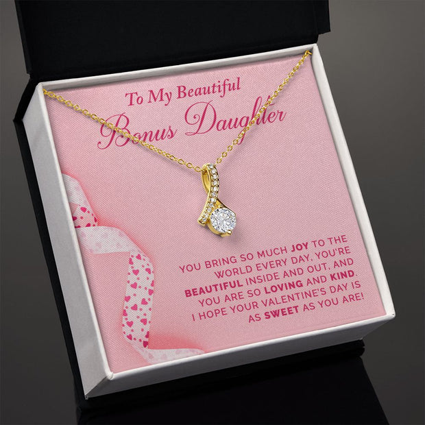 To My Bonus Daughter | Alluring Beauty Necklace |