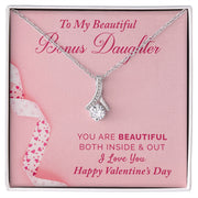To My Bonus Daughter | Alluring Beauty Necklace |