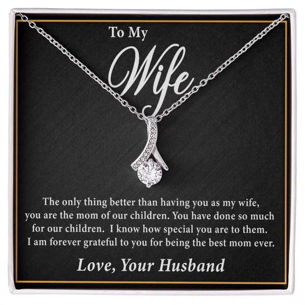 To My Wife | Alluring Beauty Necklace Mother's Day | Birthday