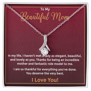 To My Beautiful Mom Alluring Necklace
