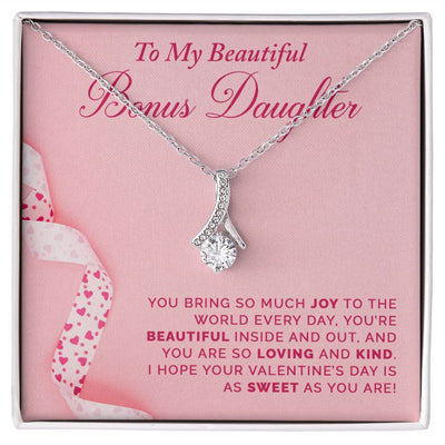 To My Bonus Daughter | Alluring Beauty Necklace |