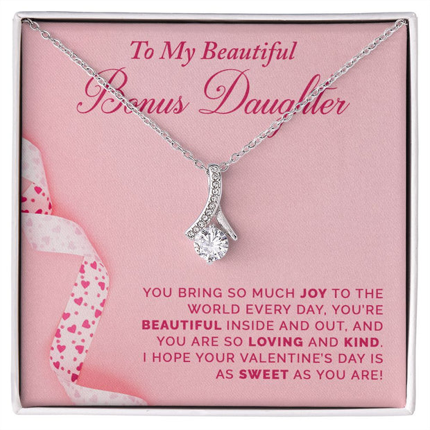 To My Bonus Daughter | Alluring Beauty Necklace |