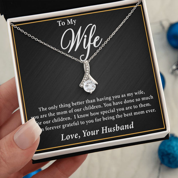 To My Wife | Alluring Beauty Necklace Mother's Day | Birthday