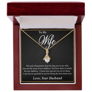 To My Wife | Alluring Beauty Necklace Mother's Day | Birthday