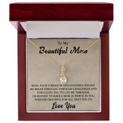 To My Beautiful Mom | Alluring Beauty Necklace