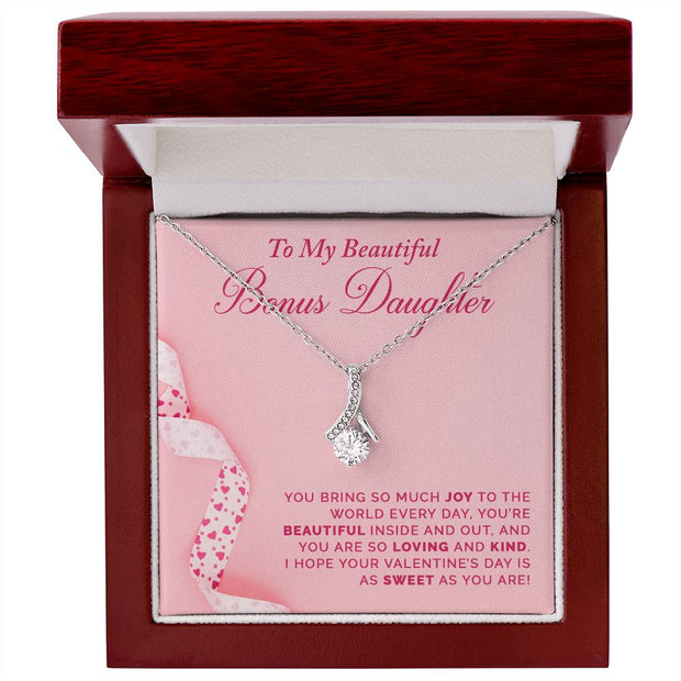 To My Bonus Daughter | Alluring Beauty Necklace |