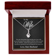 To My Wife | Alluring Beauty Necklace Mother's Day | Birthday