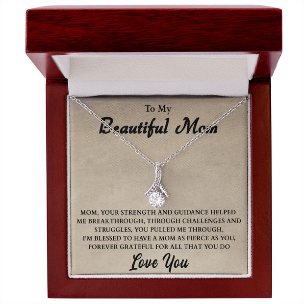 To My Beautiful Mom | Alluring Beauty Necklace