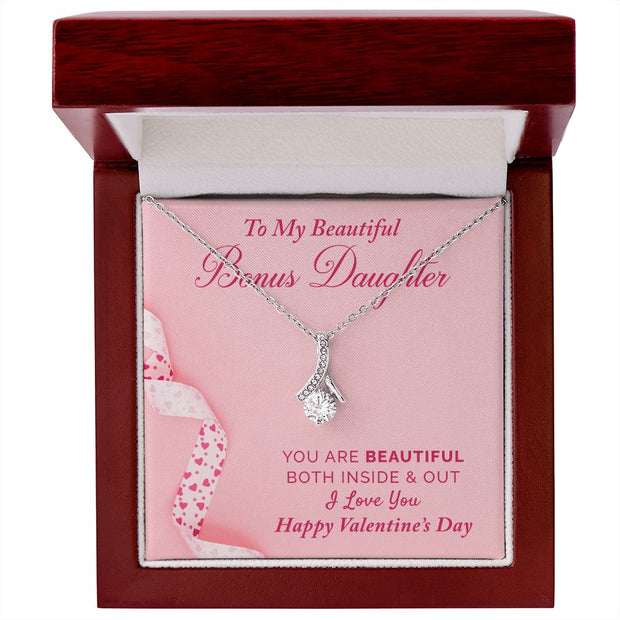 To My Bonus Daughter | Alluring Beauty Necklace |