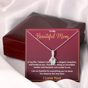 To My Beautiful Mom Alluring Necklace
