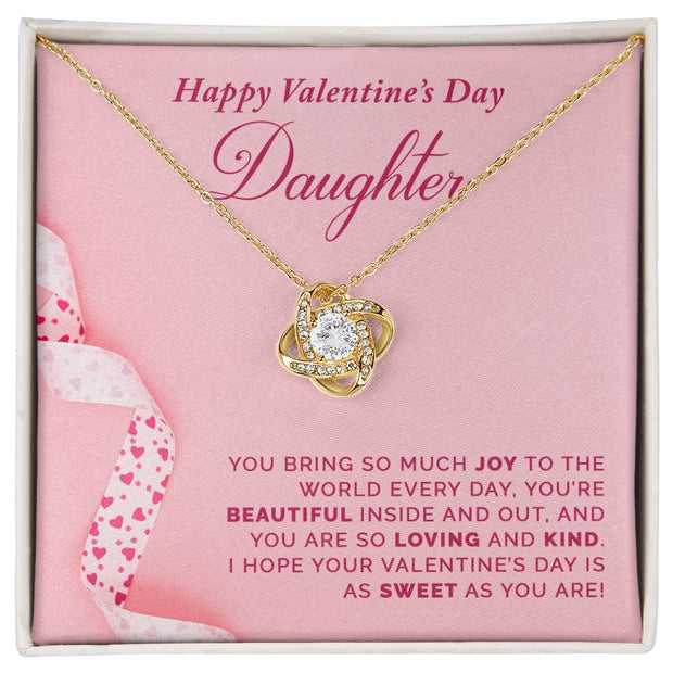 To My Daughter | Love Knot Necklace |