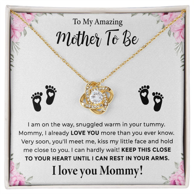 To My Amazing Mother to Be | Love Knot Necklace