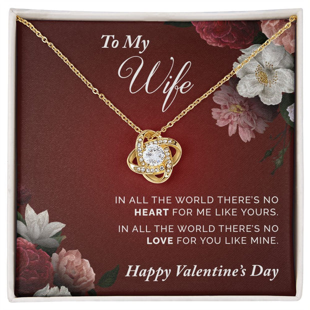 To My Wife | Love Knot Necklace |