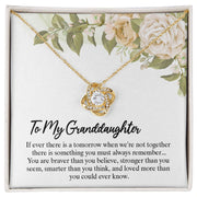To My Granddaughter | Love Knot Necklace