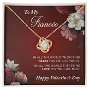 To My Fiancee | Love Knot Necklace |