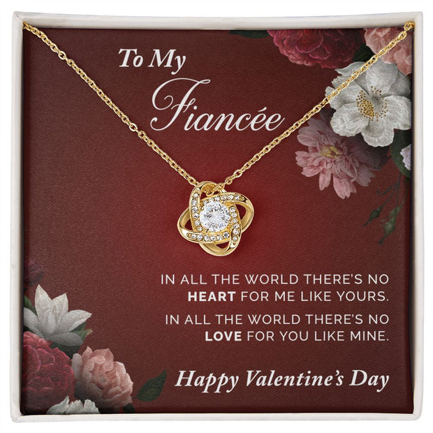 To My Fiancee | Love Knot Necklace |