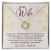 To My Wife | Love Knot Necklace